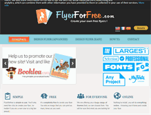 Tablet Screenshot of flyerforfree.com